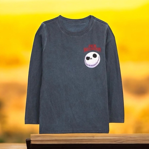 Disney Other - Jack Skellington Kids Long Sleeve Shirt - Black